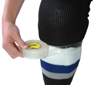 How To Tape Your Shin Pads And Hockey Socks - Howies Hockey Tape 