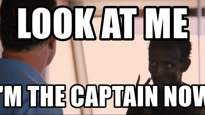 I'm the captain now